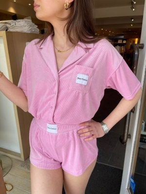 SUMMER RIB VELOUR Pink